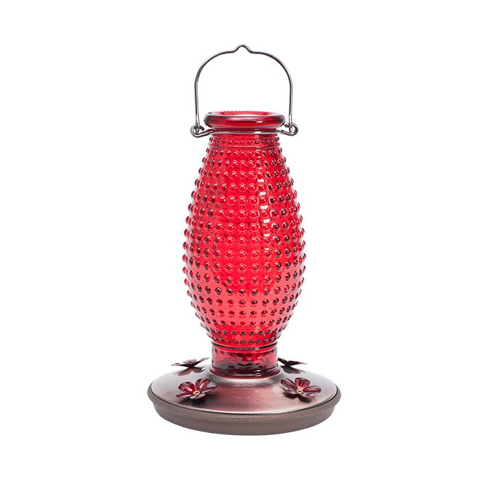 Perky-Pet® Red Hobnail Vintage Hummingbird Feeder